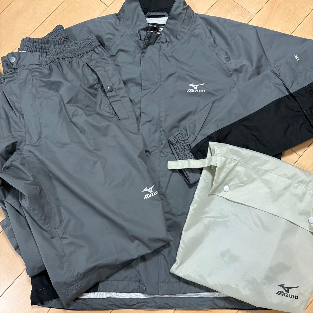 ミズノ　レインウェア　レインスーツ　カッパ　雨用　ゴルフ　新品