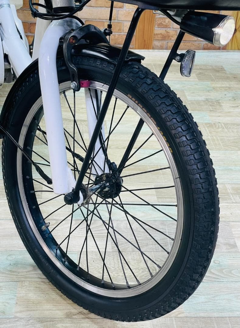 ホワイト 王様 ギュットアニーズ子供乗せ電動アシスト自転車 H3653