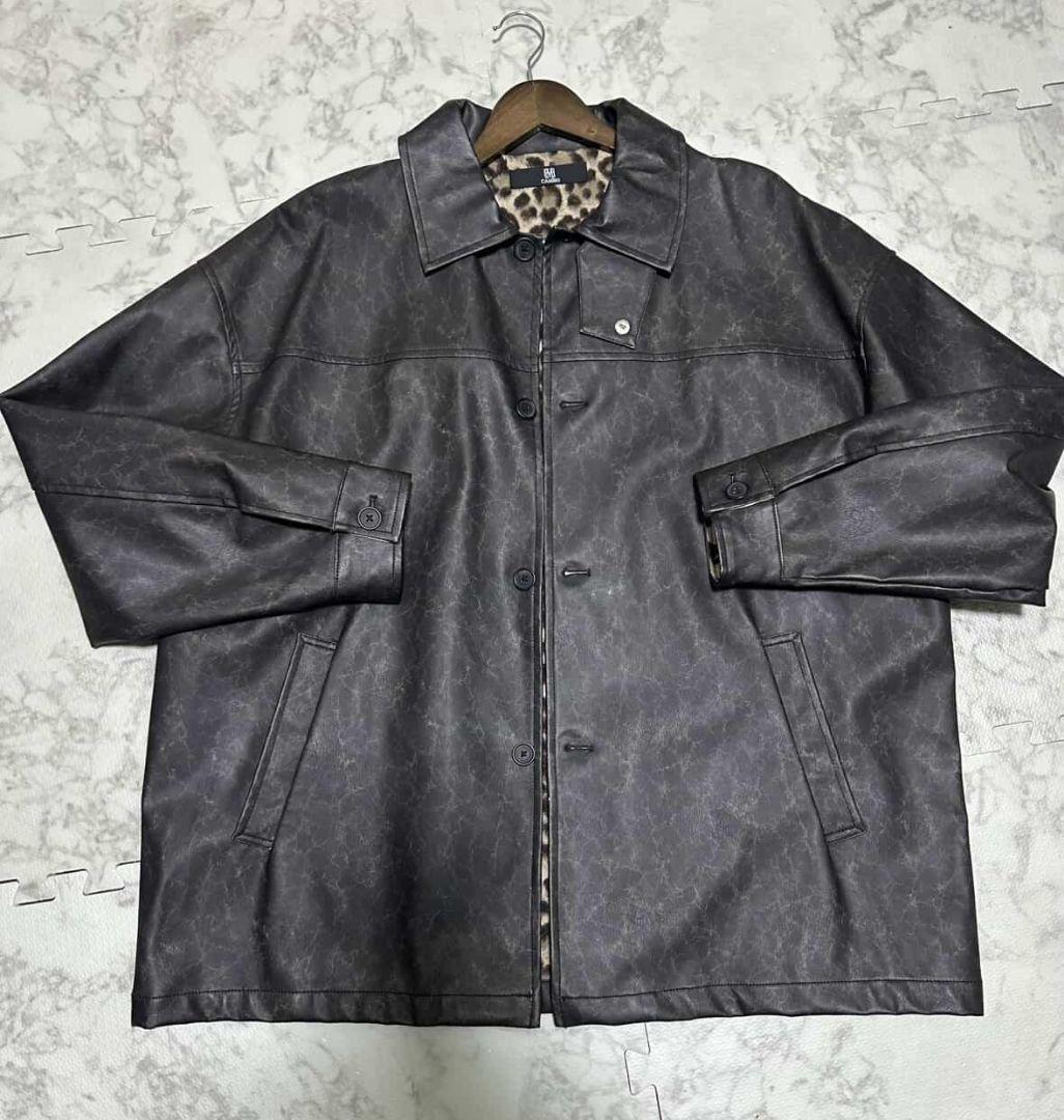 4日間限定値下げ‼️【CAMBIO】フェイクレザージャケット