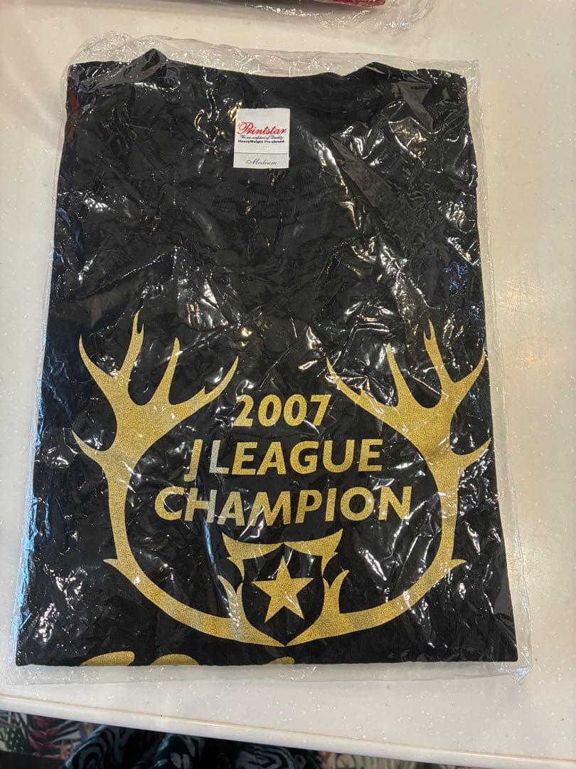 劇レアインファイト2007 Jリーグチャンピオン Tシャツ　M 鹿島アントラーズ