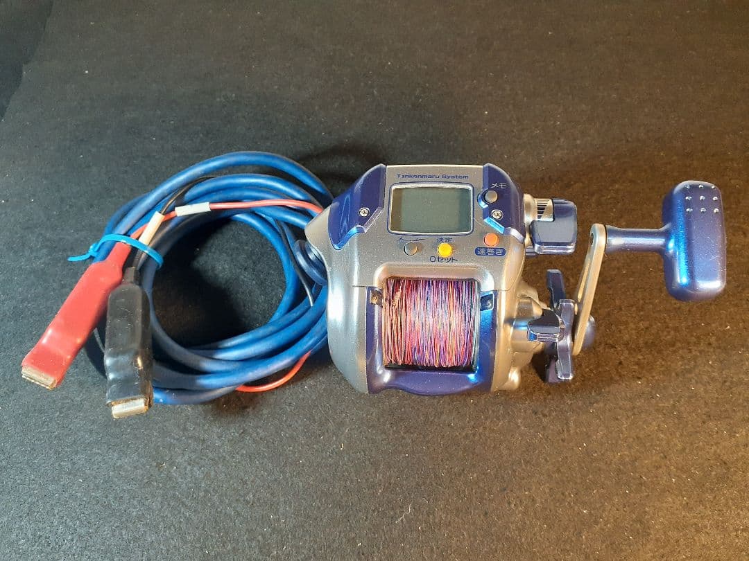 ★シマノ 電動丸 1000H 　動作確認済　電源ケーブル、リール袋付き