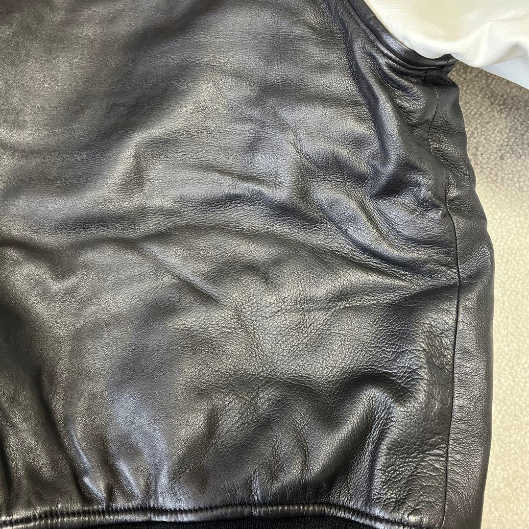 A BATHING APE ロープロゴレザージャケット