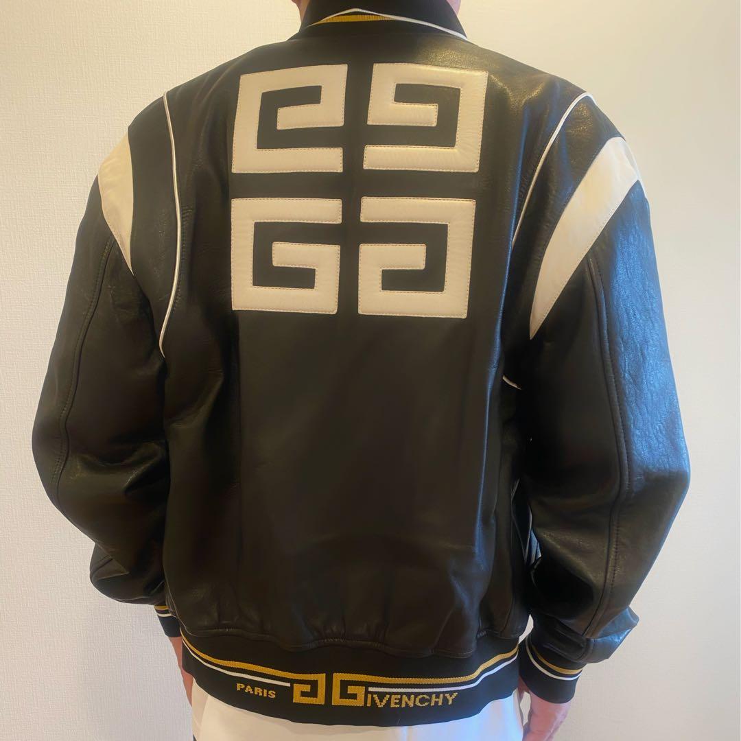 美品❗️レア❗️正規品 GIVENCHY（ジバンシー）4Gロゴ ラムレザーブルゾン