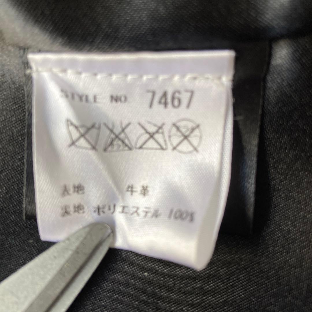 ま*ゃ様 ショット ダブルライダース ジャケット ゴールド金具　黒