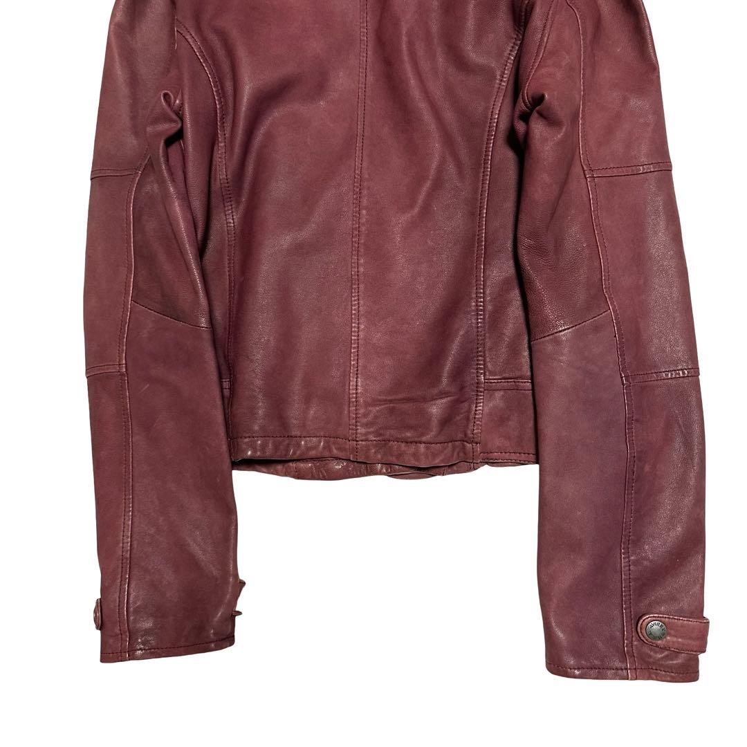 AVIREX leather hoodie レザー パーカー サイズL