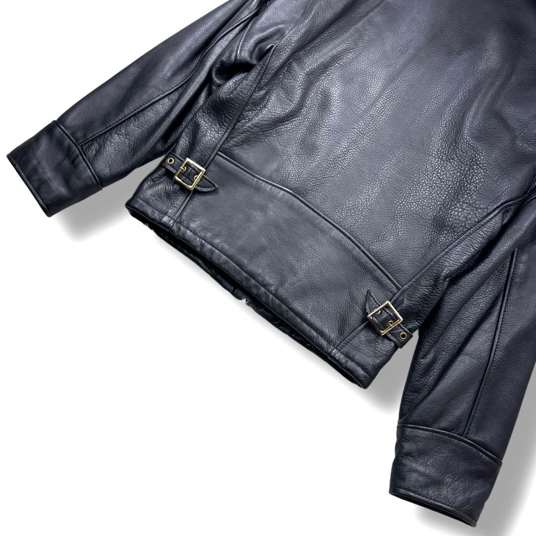 美品 ショット シングル レザージャケット 90s ヴィンテージ 黒 36