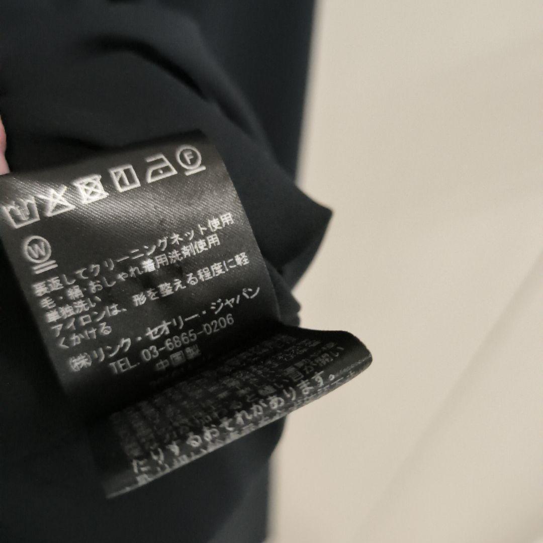 セオリー 23ss フレアワンピース ベルト CRISP POLY 黒 326
