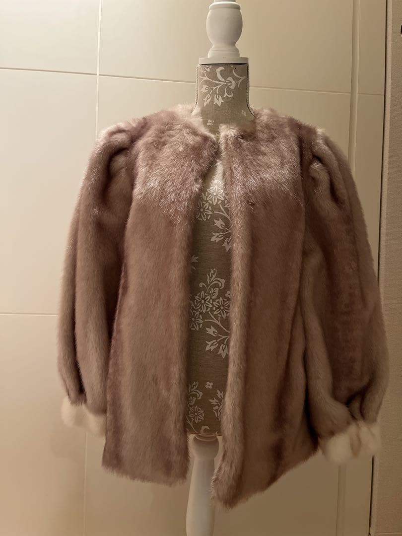 round neck eco furcoat QUNGファーコート