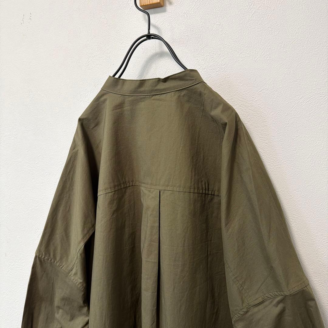 新品　ピュアルセシン　タイプライターバンドカラーシャツ　長袖
