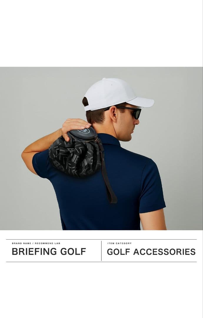 新品 BRIEFING ブリーフィングバイアスロゴジャガードアイスバッグブラック