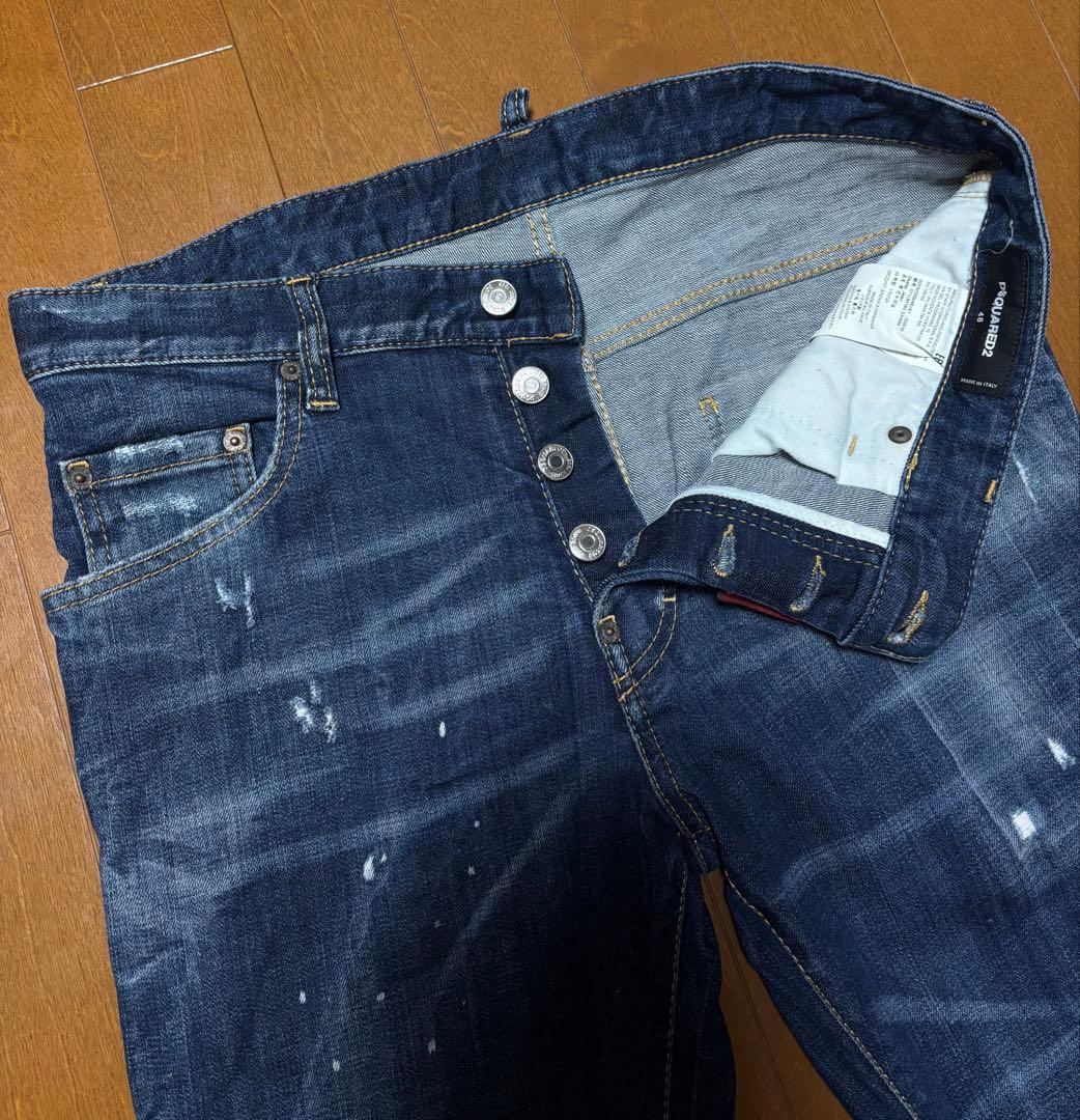 【美品 レア 完売品】DSQUARED2 SKATER スケーター 48 濃紺
