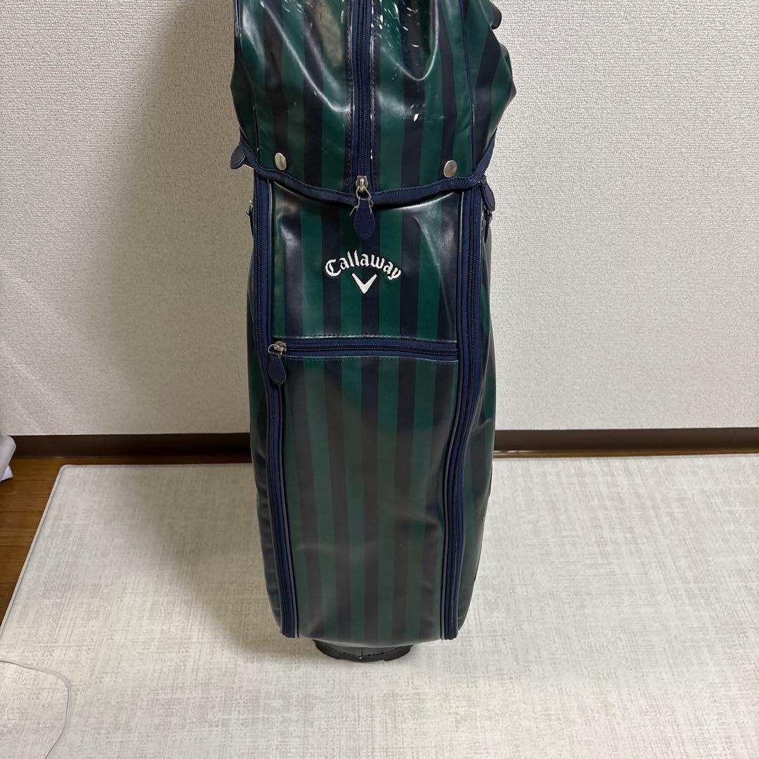 Callaway キャディバッグ 防水 緑と黒のストライプ　メンズ