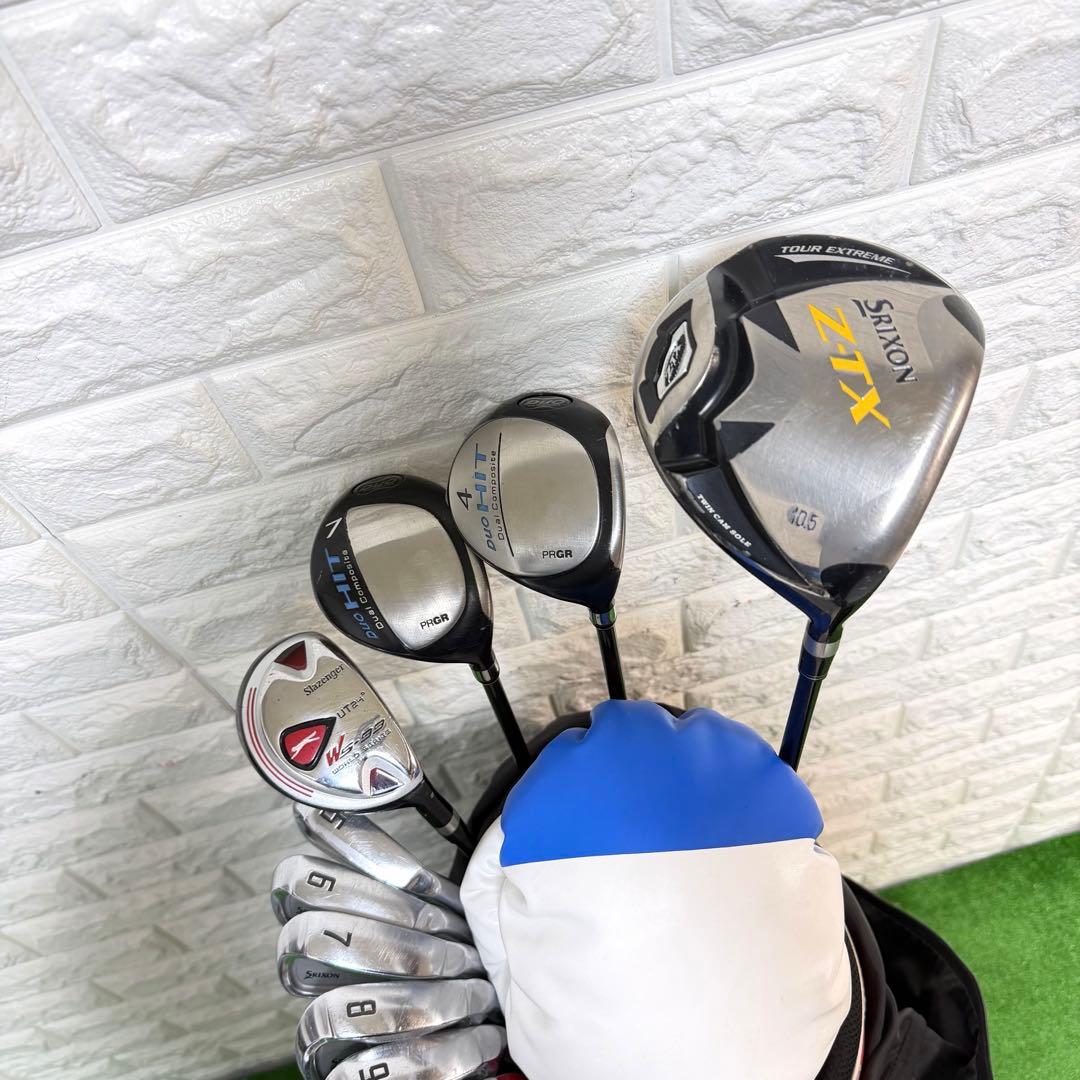 ゴルフセット　豪華　SRIXON 完全ラウンド仕様　右打ち　飛距離抜群　すぐ使用