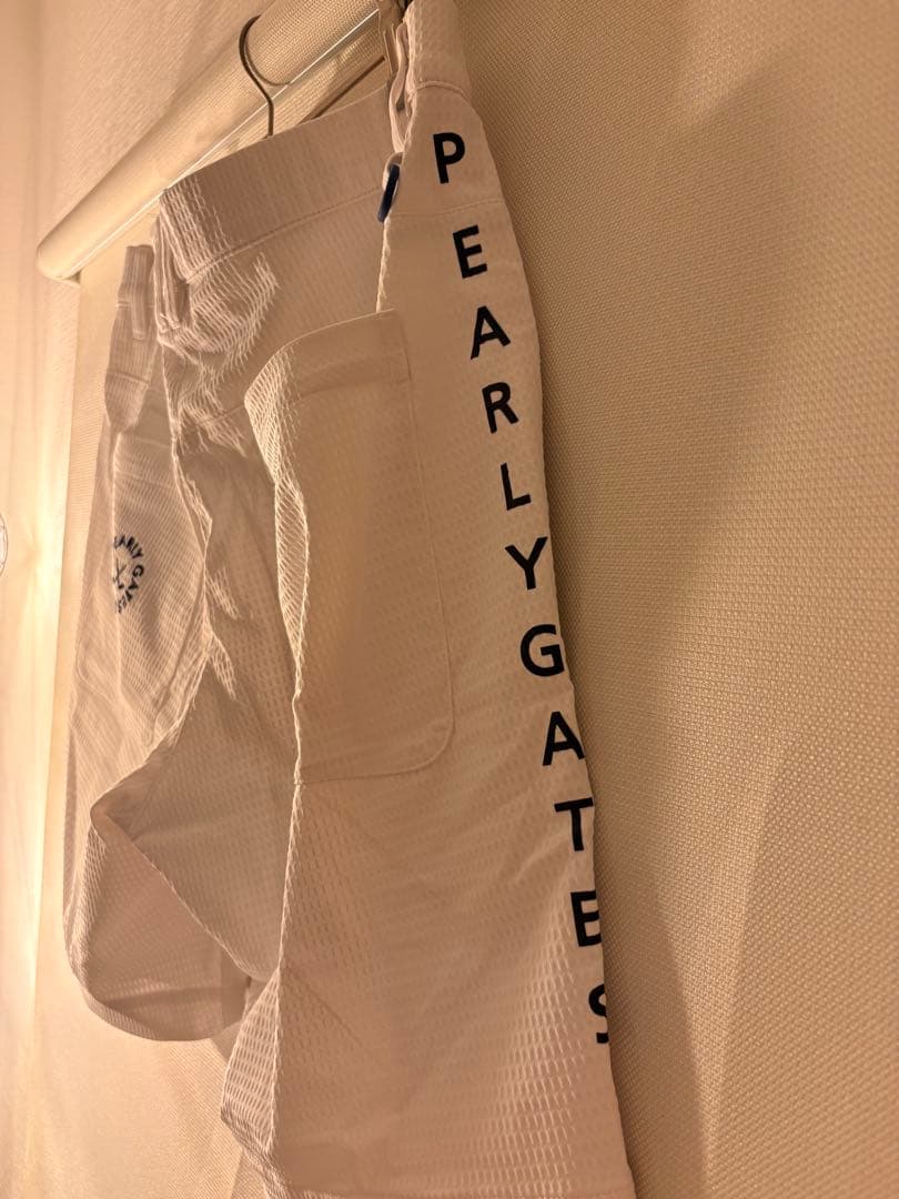PEARLY GATES チェック柄ホワイトパンツ size5