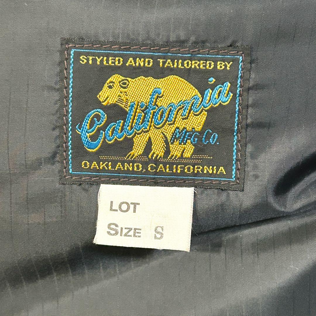 USA製✨ california mfg.co ダウンベスト S レンガ レザー