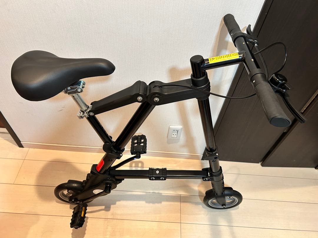 限定タイムセール【新品】超軽量！超簡単！折りたたみ自転車 ブラック ミニベロ