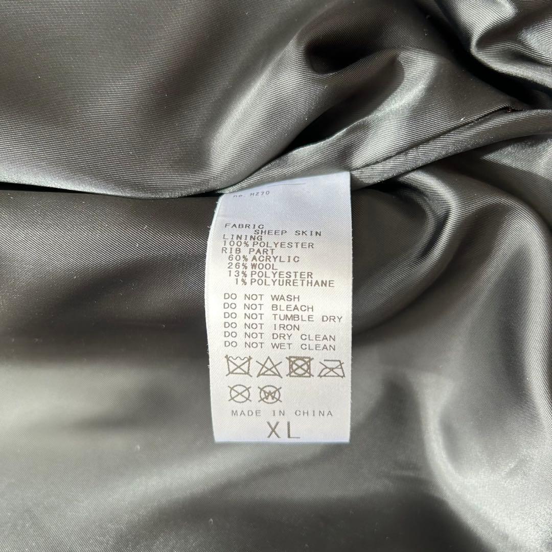 【美品】SKOOKUM スクーカム オールレザージャケット 黒　XL