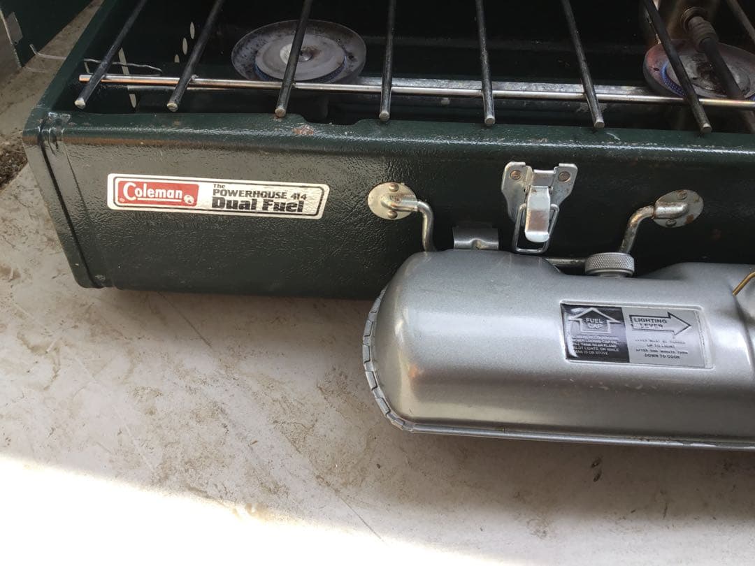 Coleman ツーバーナー とグリル　dual fual 414