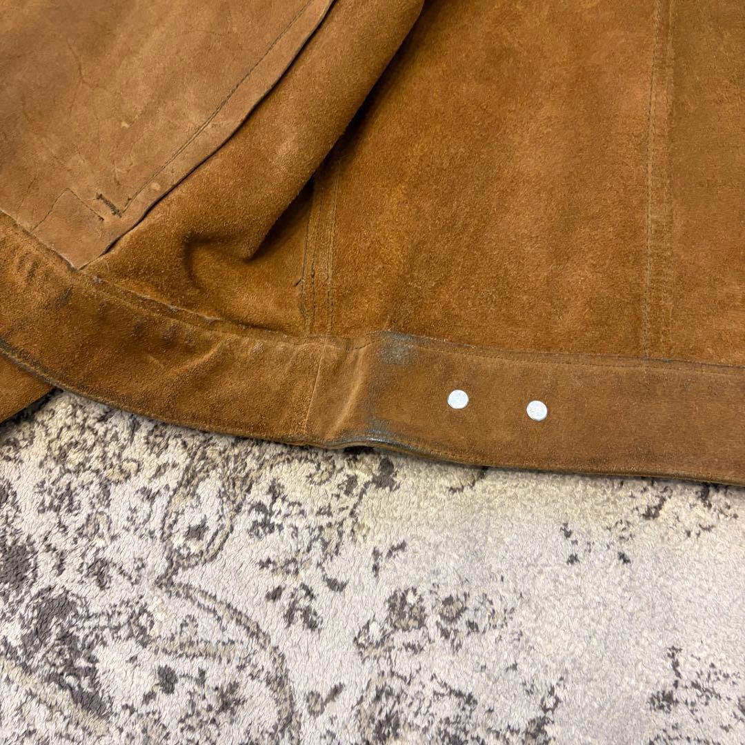 GAP BLUE JEANS スエードトラッカージャケット L ヴィンテージ