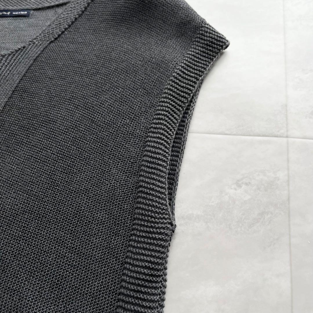 【美品】nume ヌメ コットン ニットベスト プルオーバー