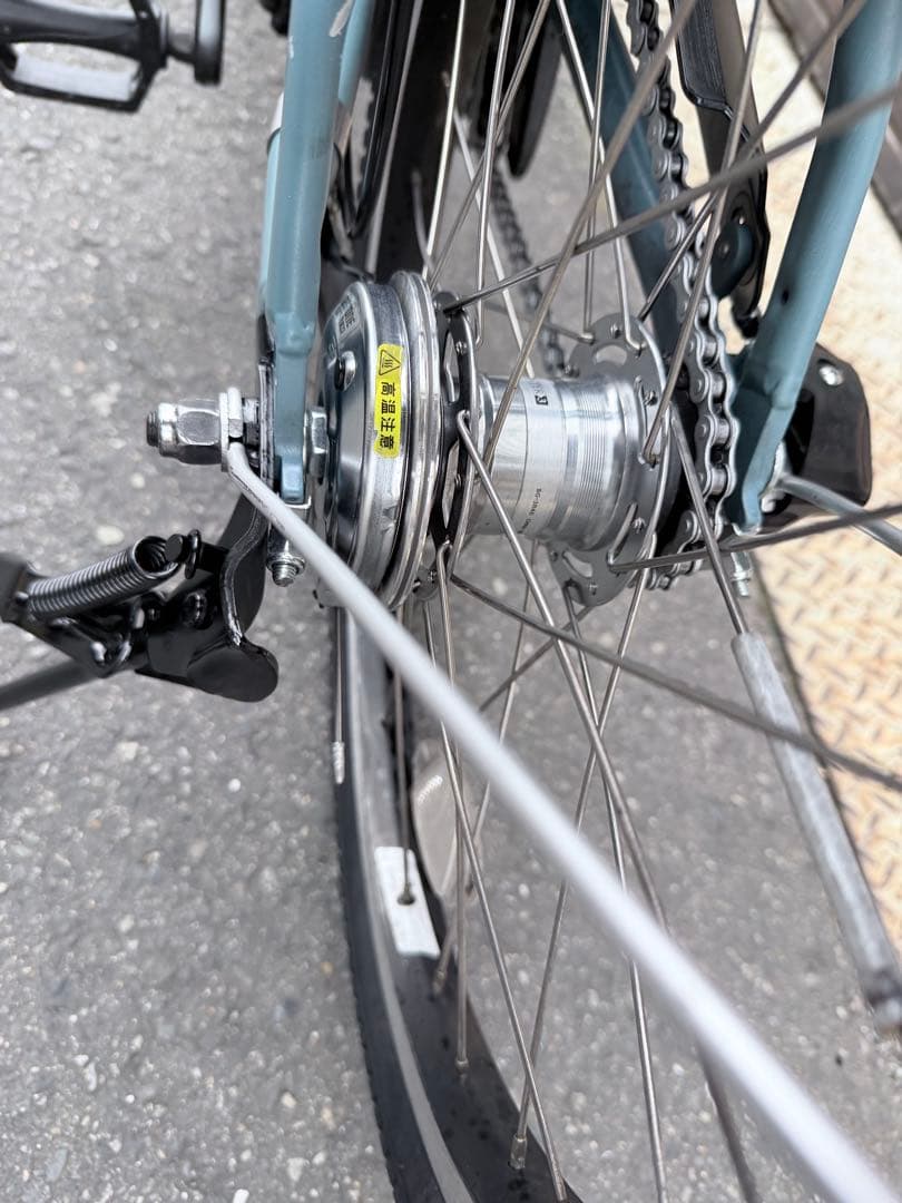 大阪府　ヤマハ　電動アシスト自転車 ブルー 前面バスケット付き
