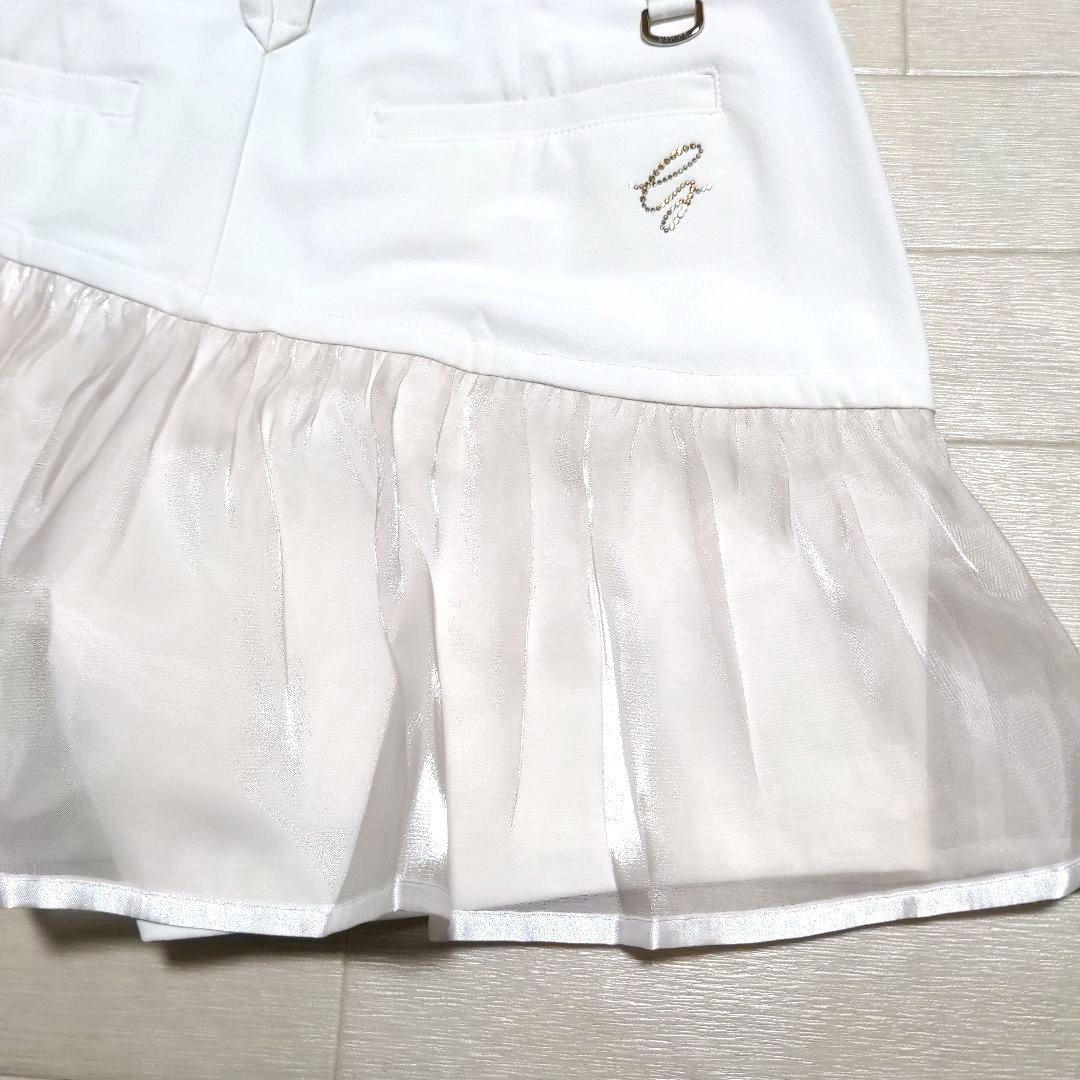 新品　デサントゴルフ　スカート風ショートパンツSS　白定価27500円