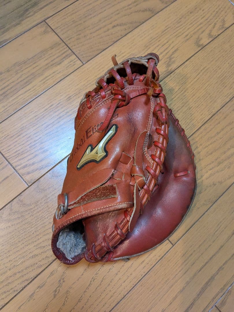 MIZUNO Global Elite RG 少年軟式キャッチャーミット　赤