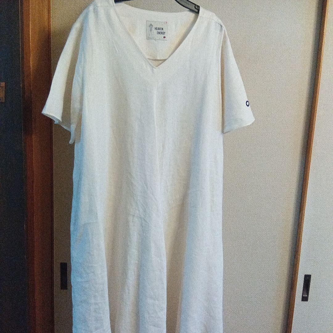 美品レジィーナロマンティコ麻ビッグシルエットワンピース