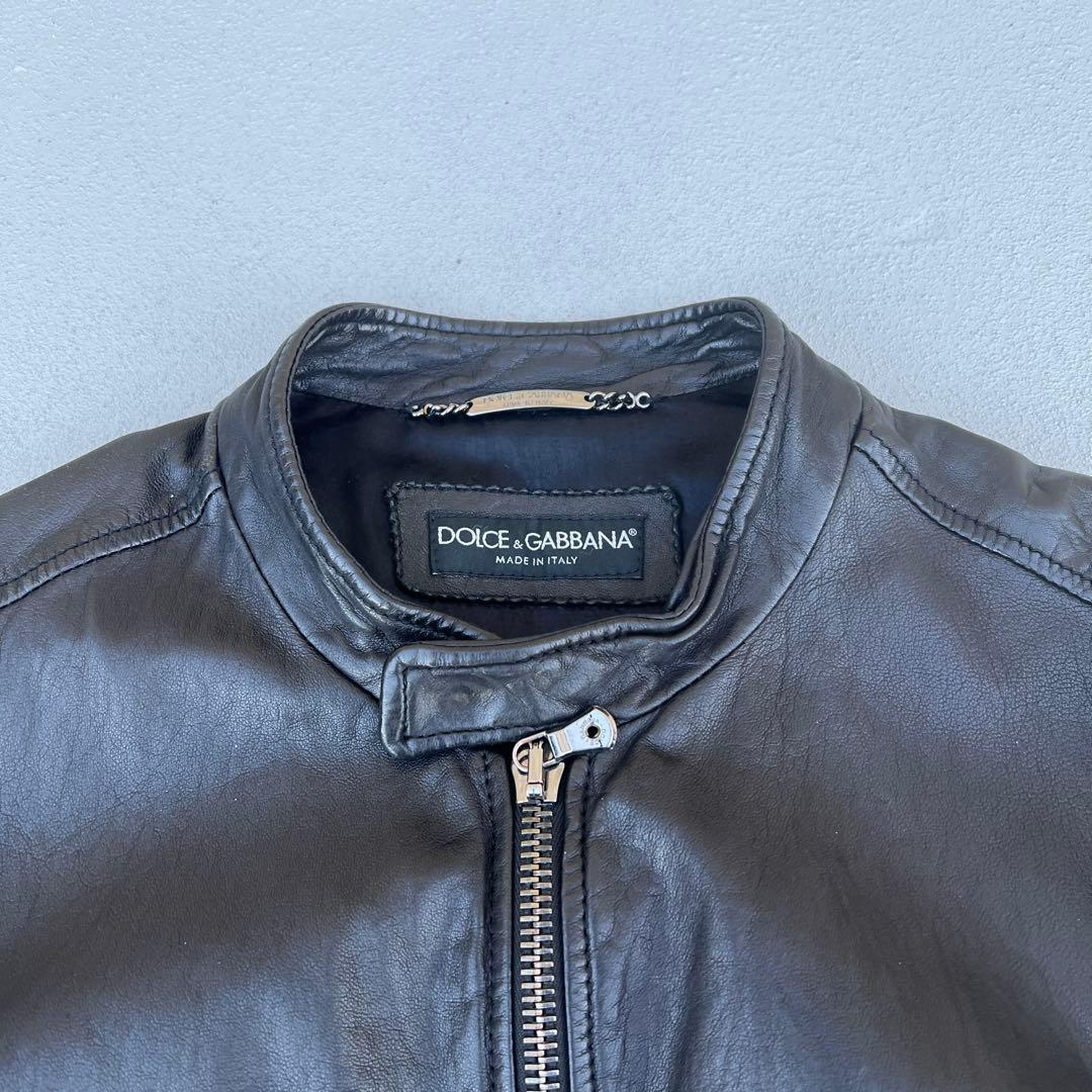 ジャケット・アウター 07aw DOLCE&GABBANA leather riders jacket