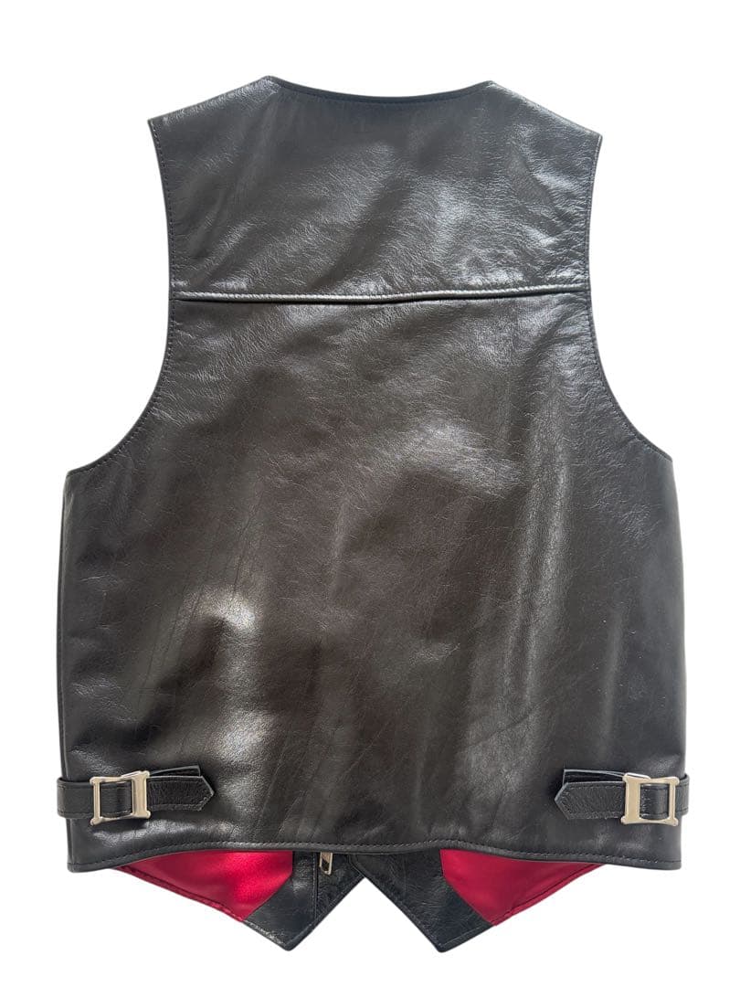 NEON LEATHER GARMENT ベスト ライダース ルイス ロンジャン