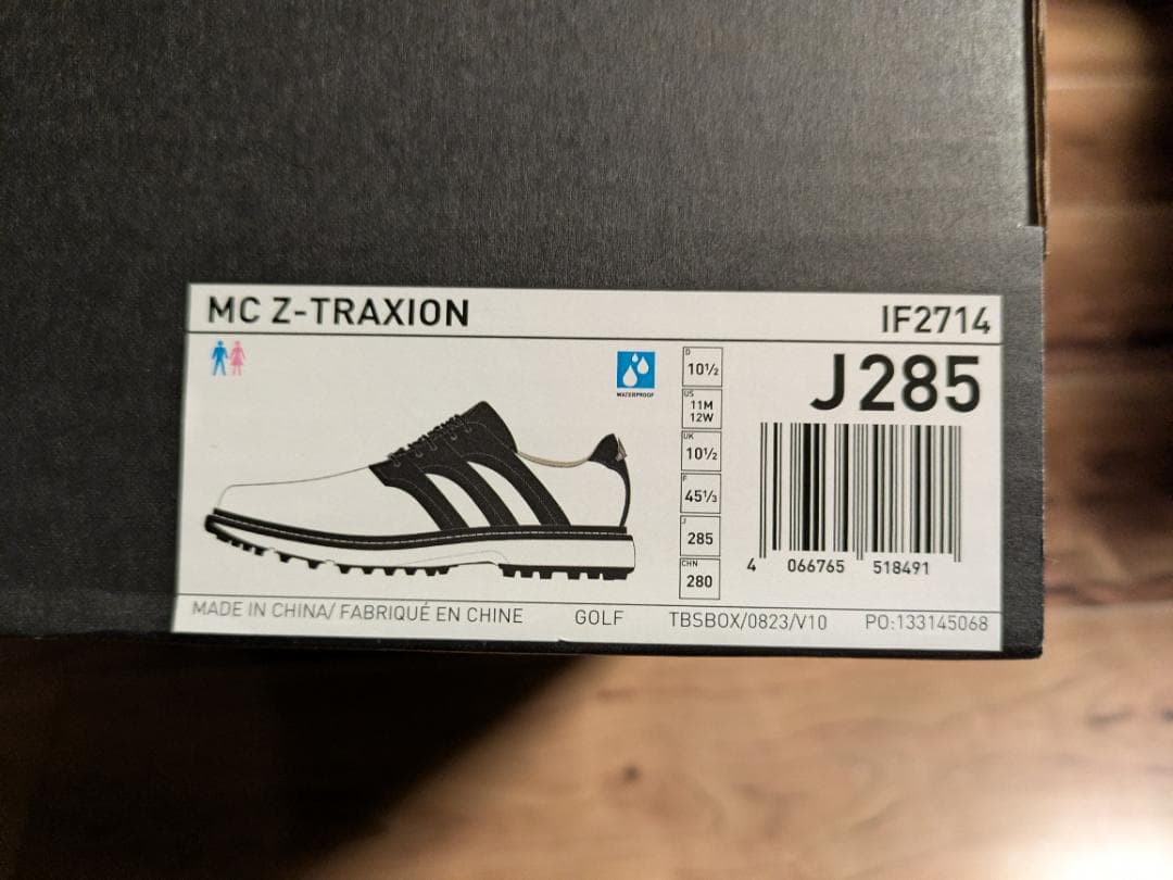 新品・未使用 アディダス本革ゴルフシューズ MC Z-TRAXION 28.5
