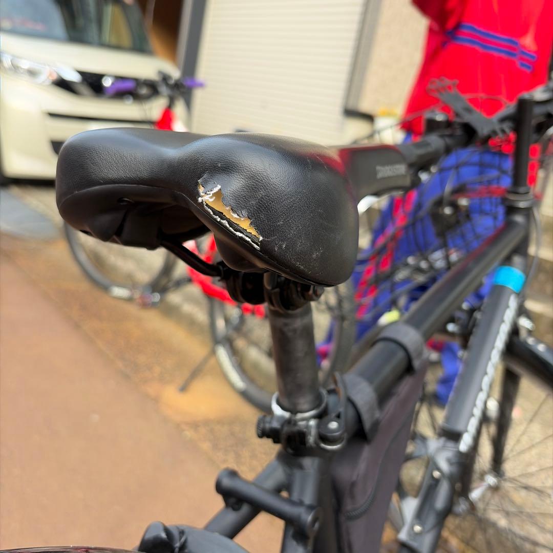 【長岡】BRIDGESTONE クロスバイク アルミブラック 700C