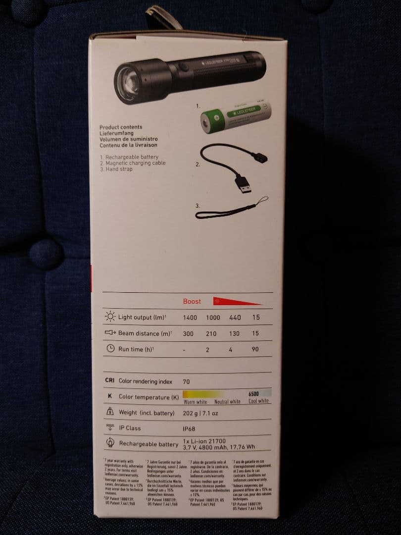 LEDLENSER P7R CORE 懐中電灯 502181