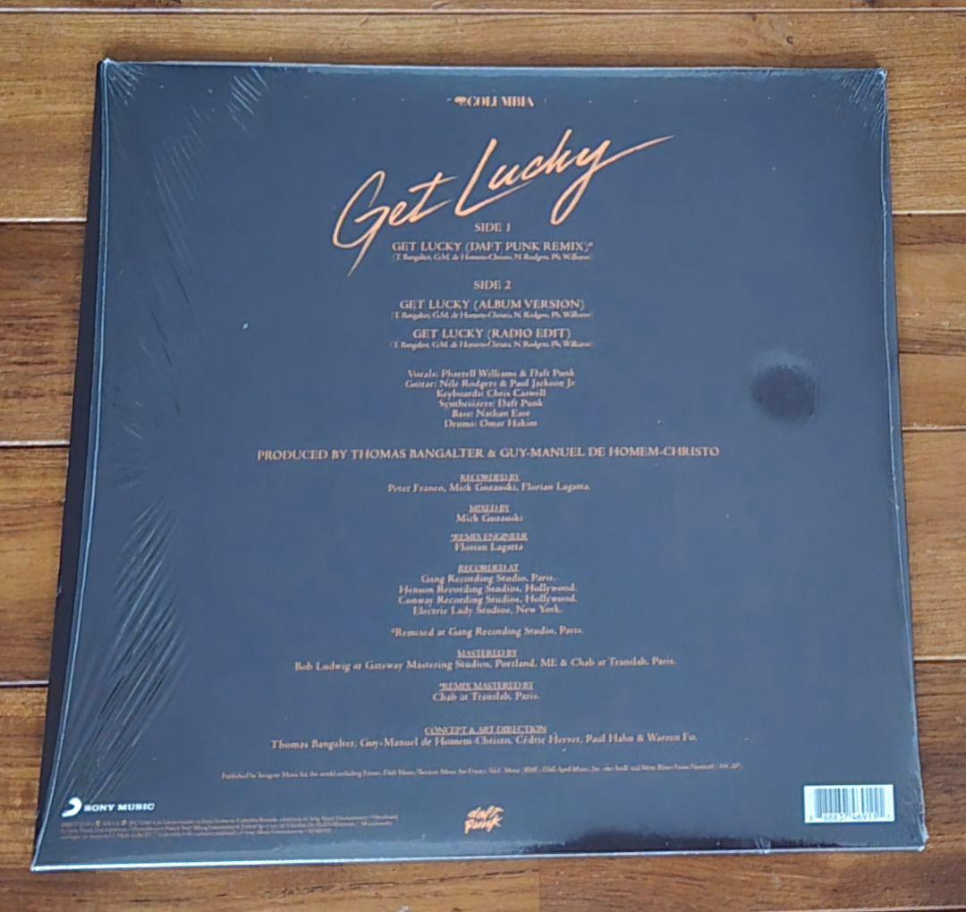 DAFT PUNK GET LUCKY １２インチ アナログ盤　未使用に近い