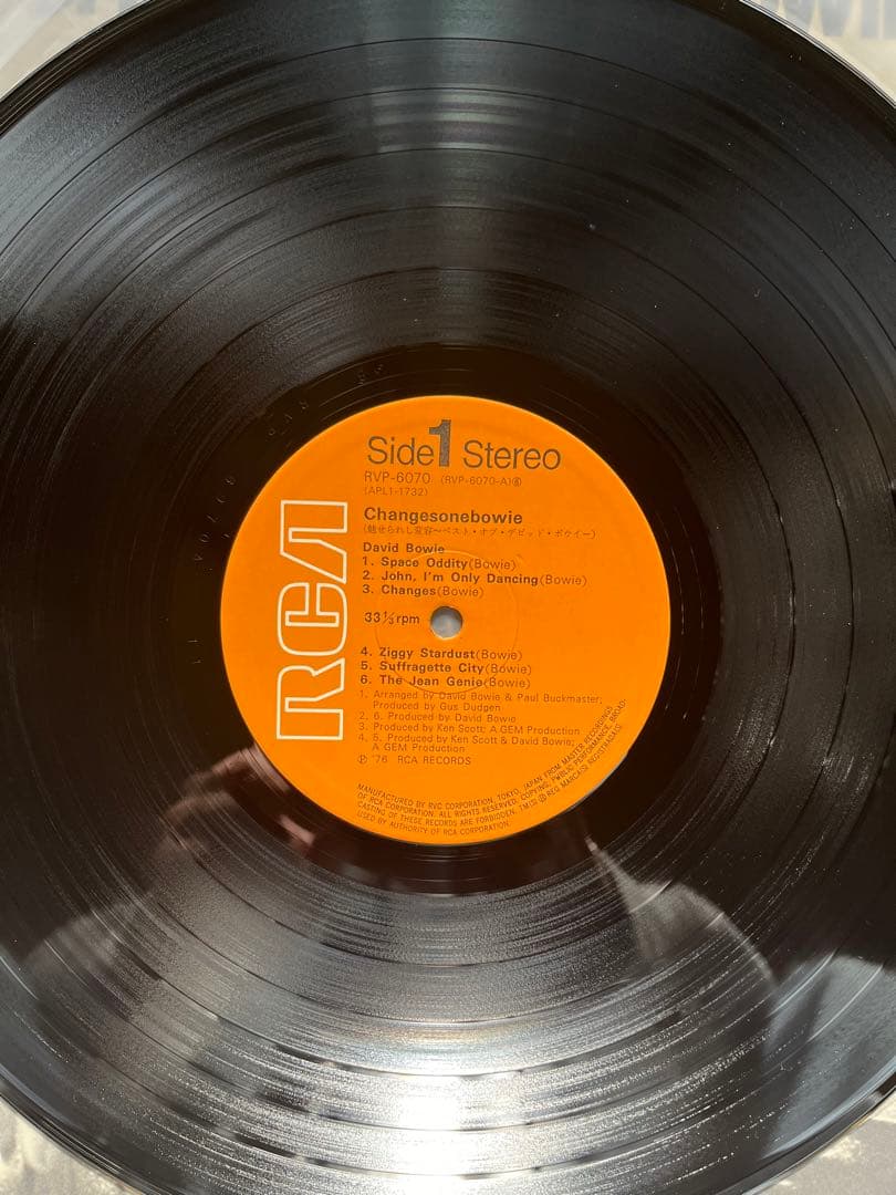 DAVID BOWIE CHANGESONEBOWIE レコード