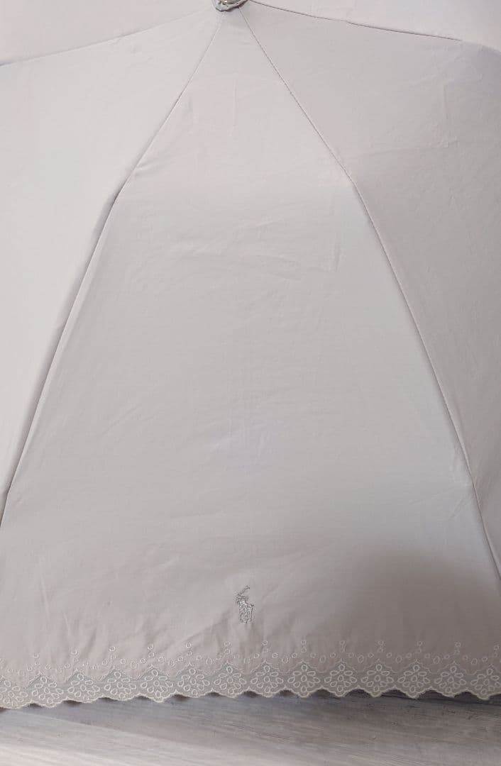ポロラルフローレン 折りたたみ日傘 雨晴兼用 ベージュ