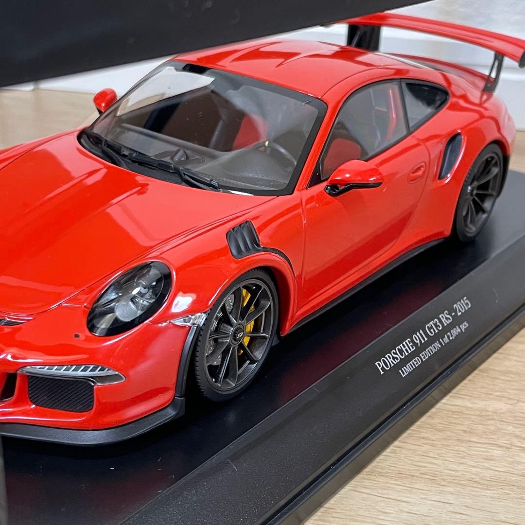 ミニチャンプス 1/18 ポルシェ 911 GT3 RS 2015 ラバオレンジ