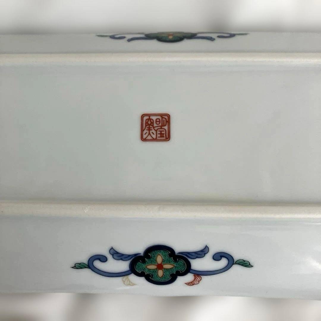 【新品未使用】第一陶器　明宝窯　金彩花鳥　焼物皿　長皿　五客揃