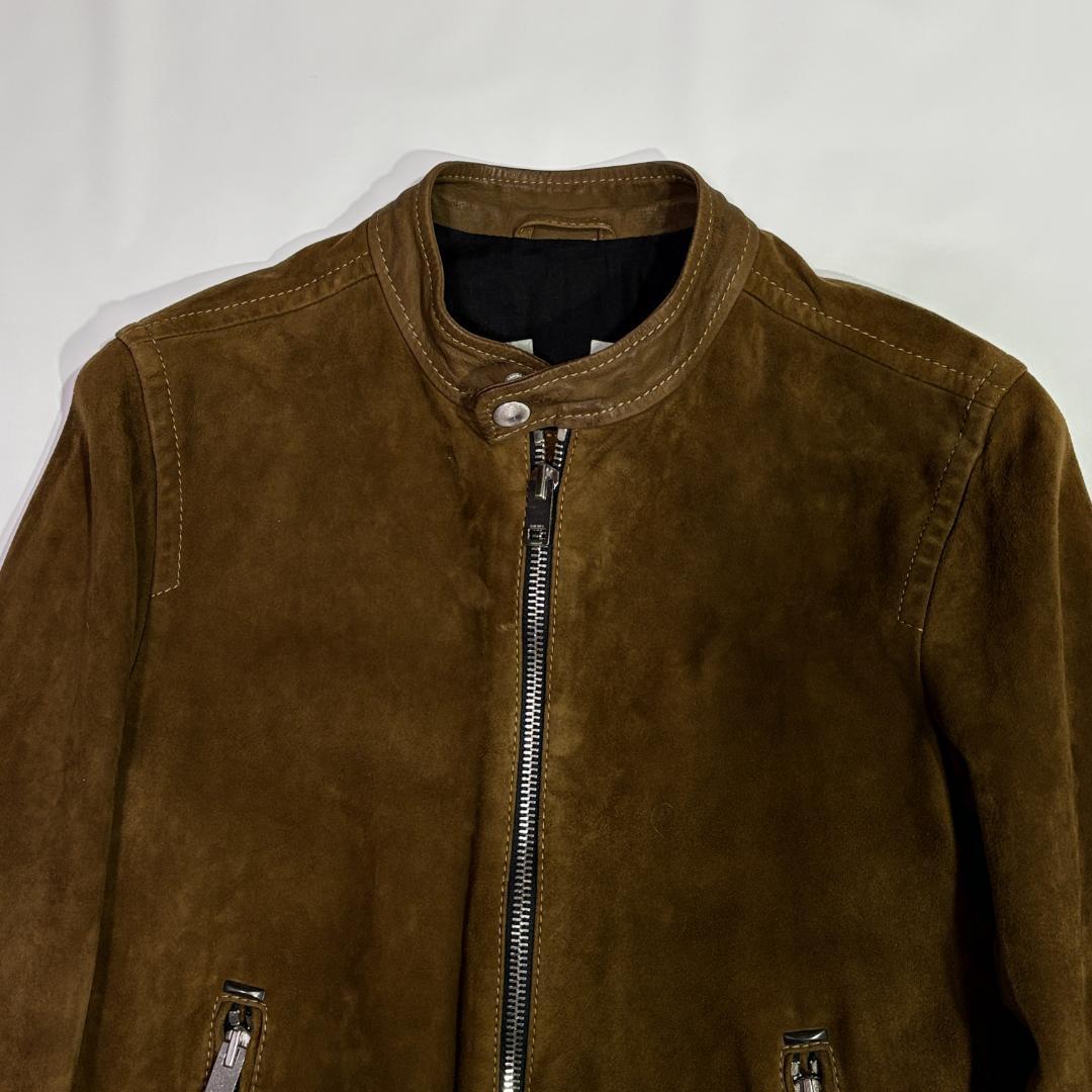 ✨美品✨DIESEL ディーゼル ゴートスキン スエード切替 ライダース S