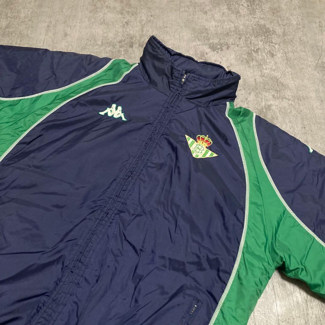 00s kappa レアル・ベティス　ナイロンジャケット　中綿　XL