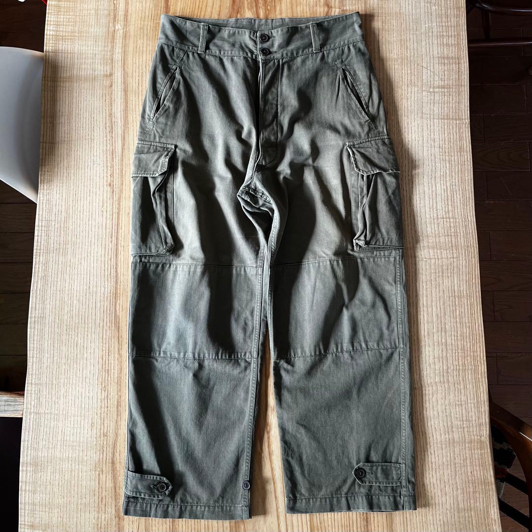 フレンチ M-47 カーゴパンツ 46 ワイド ミリタリー ARMY 古着