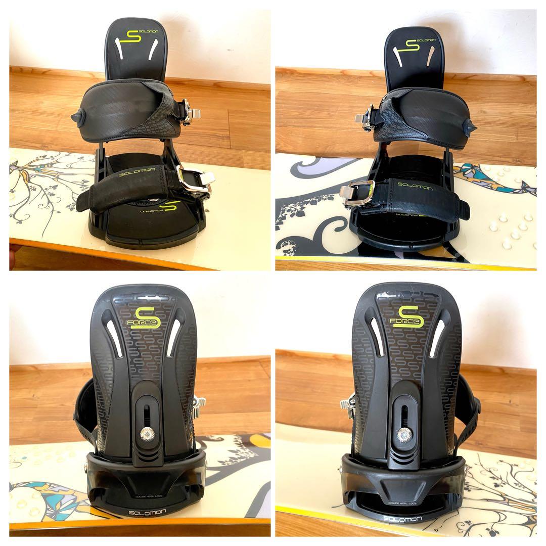 レディース スノボ3点セット サロモン ボード 142cm バイン ケース