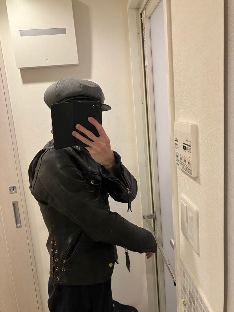 スカルフライト　レザージャケット 36