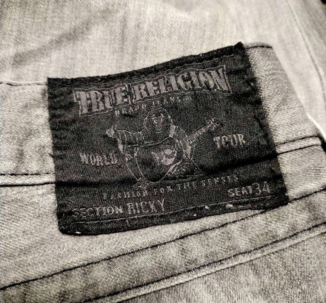 TRUE RELIGION トゥルーレリジョン ブラック グレー デニムパンツ