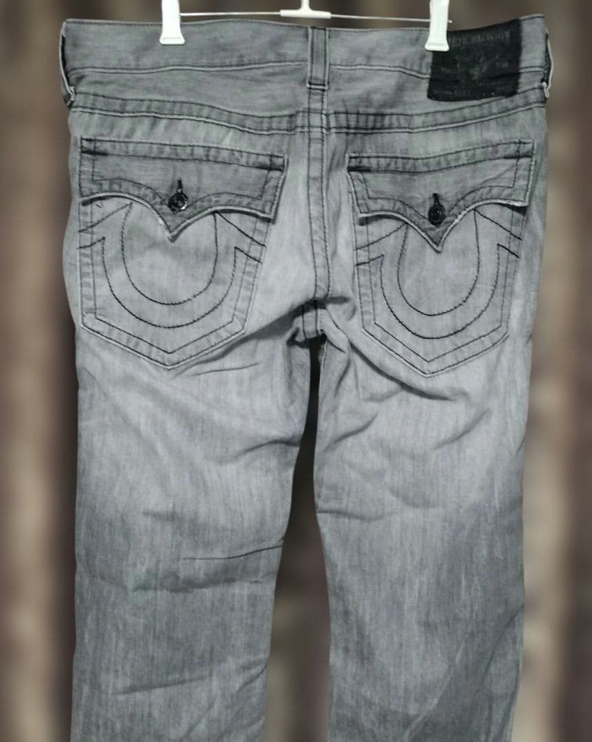 TRUE RELIGION トゥルーレリジョン ブラック グレー デニムパンツ