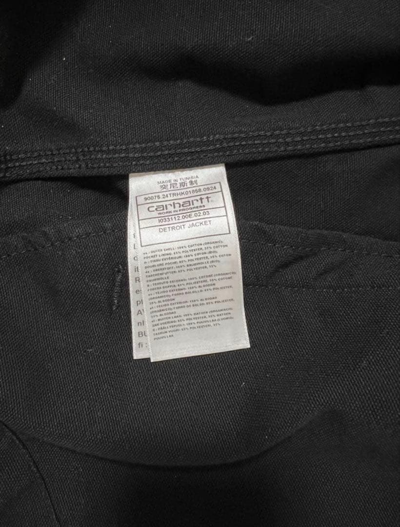 Carhartt wip detroit jacket ブラック