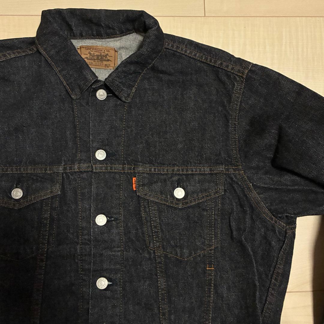 LEVIS デニムジャケット 先染め ブラック 70649 M