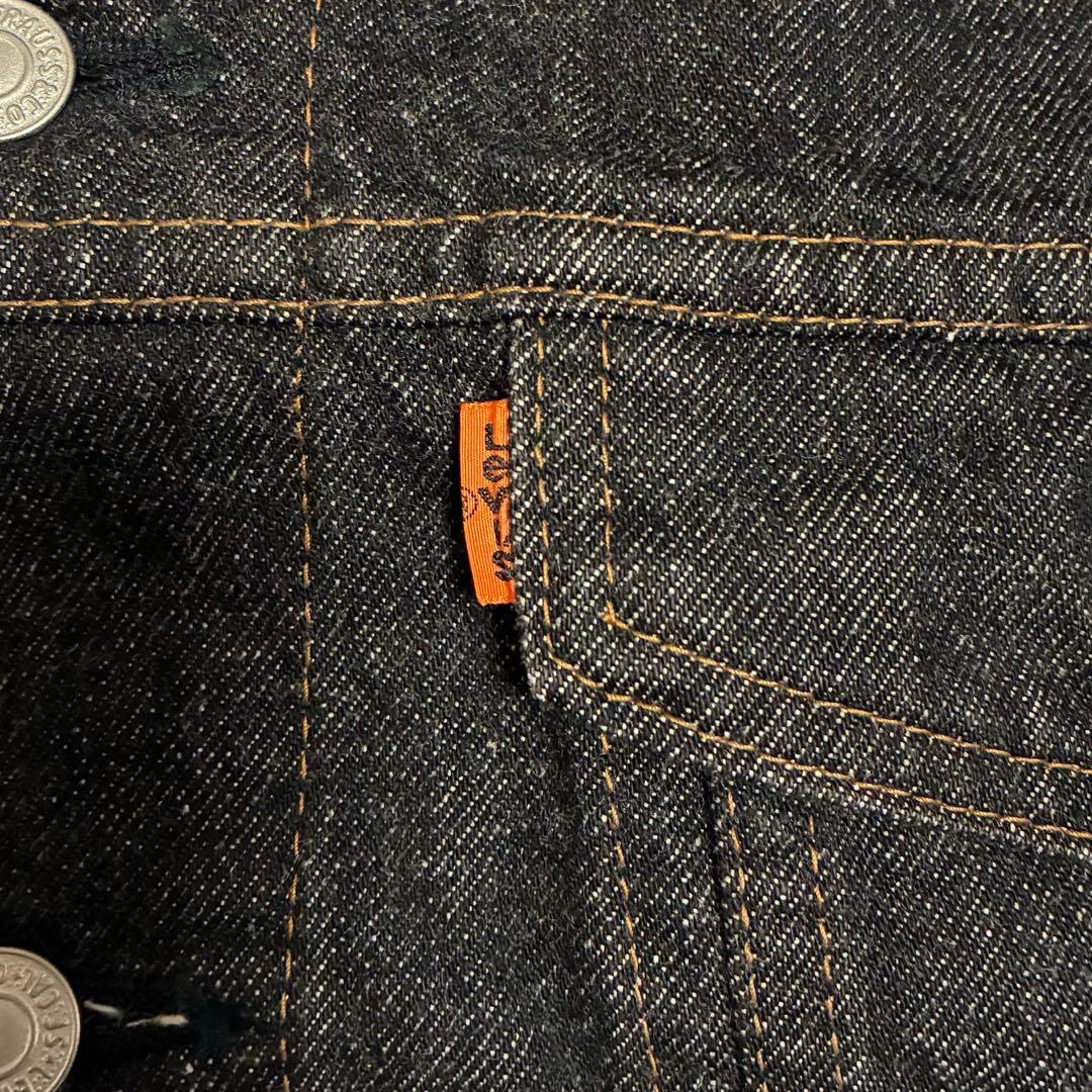 LEVIS デニムジャケット 先染め ブラック 70649 M