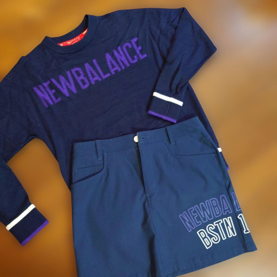NEW BALANCE セーターとスカートセット ネイビー