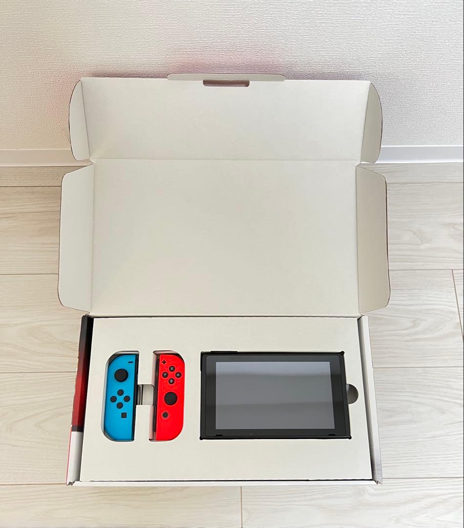 【美品】 Nintendo Switch 本体 ネオンブルー/ネオンレッド
